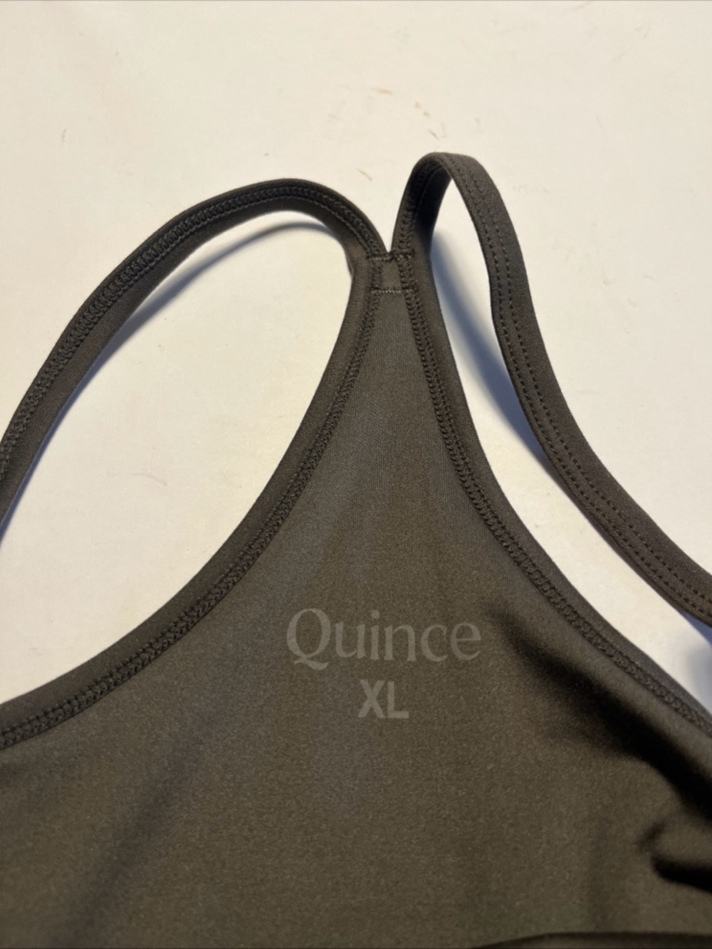 Quince Ultra Form Active Dress Forest Gray XL Workout Built In Bra & Shorts - Picture 3 of 3